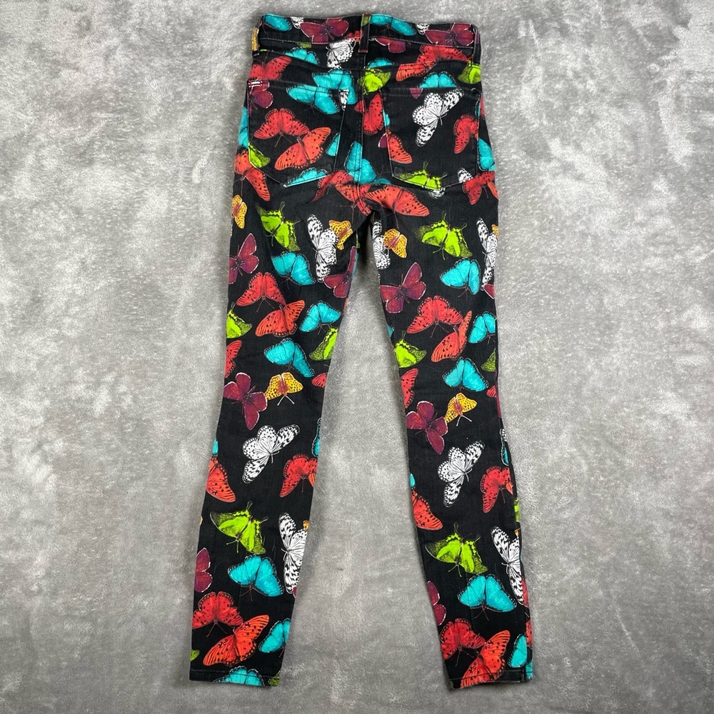 Alice+Olivia Jeans Womens 26 Good High Rise Ankle Skinny Sm Butterflies Y2K - Picture 5 of 9